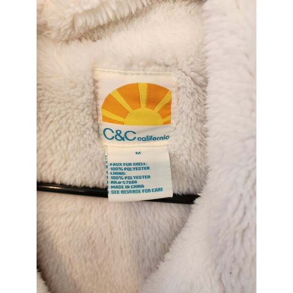 C&C California Faux Fur Coat - Size Medium - Free Shipping - Picture 6 of 6